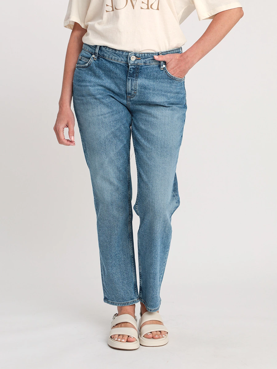 Джинсы ALBY зауженного кроя из органического хлопка